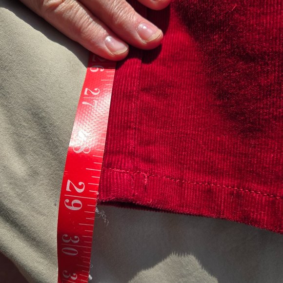 Christopher & Banks Red Corduroy Pants NWT Size 10 Short - Picture 10 of 10